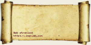 Hana Aćimović vizit kartica